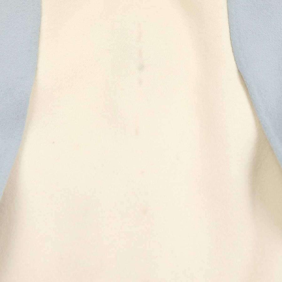 FENDI フェンディ レザーポケットダブルフェイスケープコート サックス