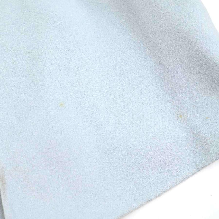 FENDI フェンディ レザーポケットダブルフェイスケープコート サックス