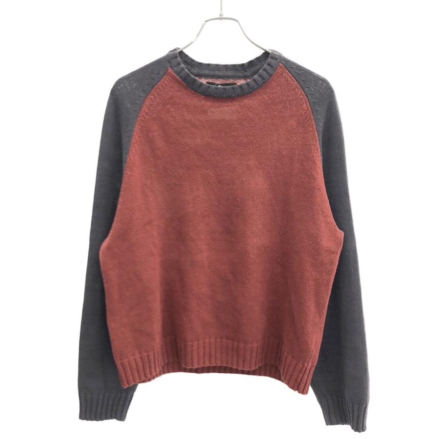 STUSSY（ステューシー） 25SS Colorblocked Raglan Knit Crew コットン