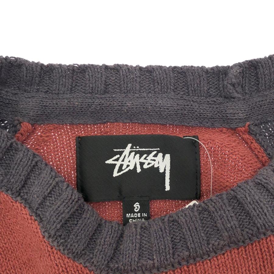 STUSSY（ステューシー） 25SS Colorblocked Raglan Knit Crew コットン