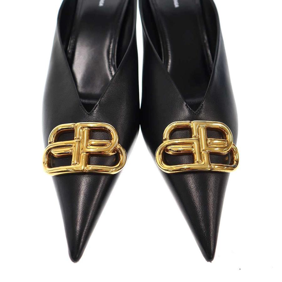 BALENCIAGA バレンシアガ BBスクエアナイフ ミュールシューズ 614924 ブラック 40 IT2BSWFFAZBK_6