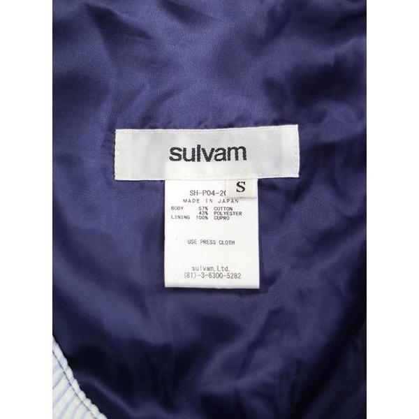sulvam（サルバム） 18SS シアサッカーストライプパンツ サックス