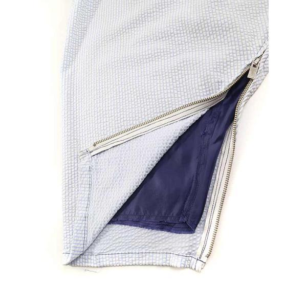 sulvam（サルバム） 18SS シアサッカーストライプパンツ サックス