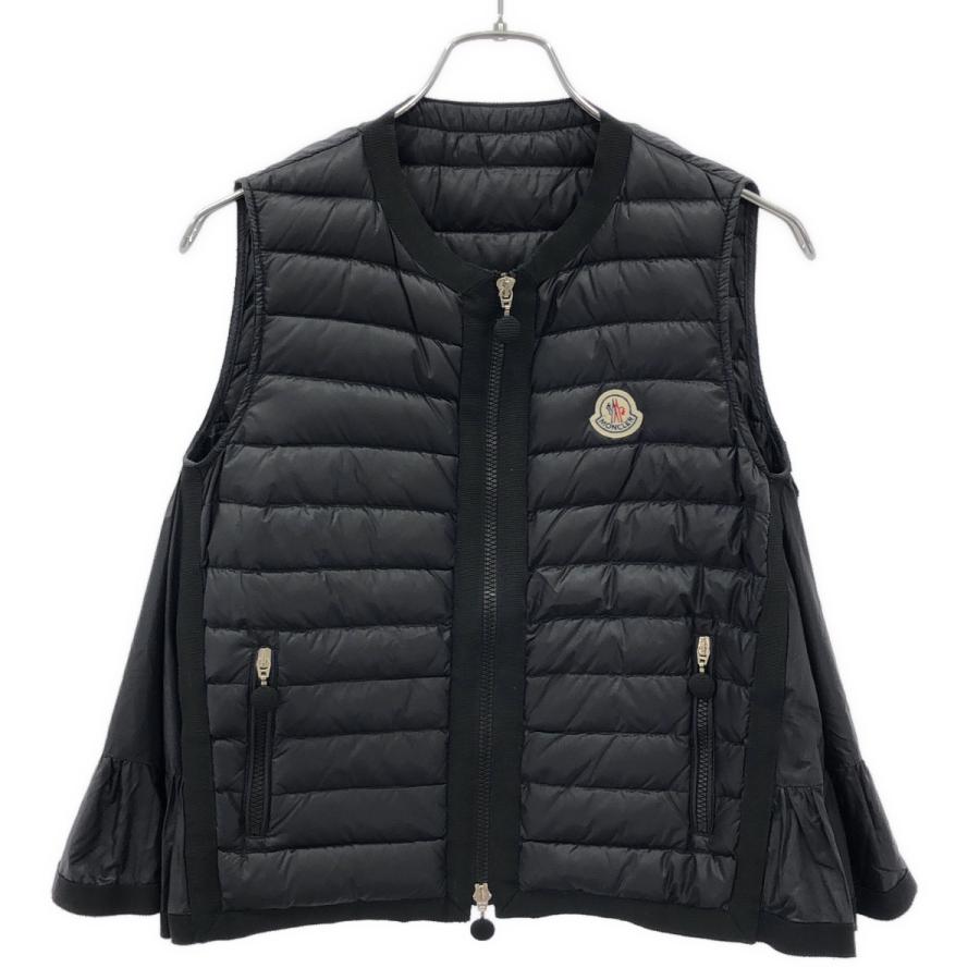 MONCLER ダウンベスト モンクレール sacai コラボ　ブラック　ジレ gilet（ジレ） MONCLER×sacai モンクレール サカイ HITOMI GILET