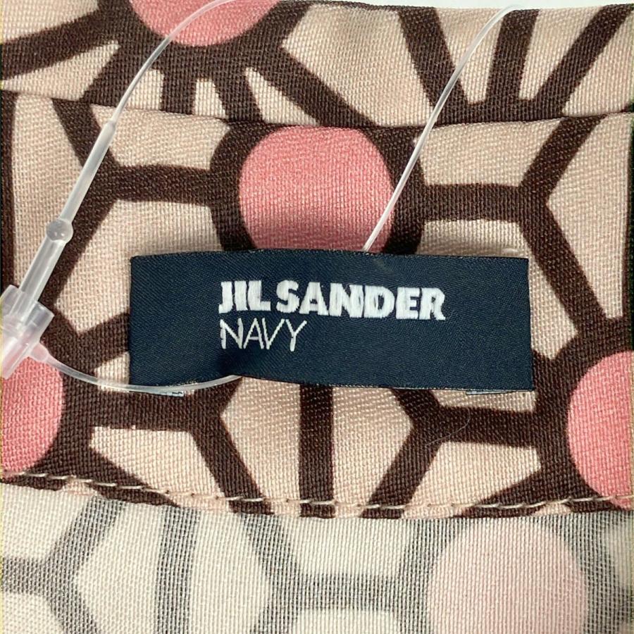JIL SANDER NAVY ジル サンダーネイビー ノースリーブシルク JIL SANDER NAVY ジル サンダーネイビー ノースリーブシルク