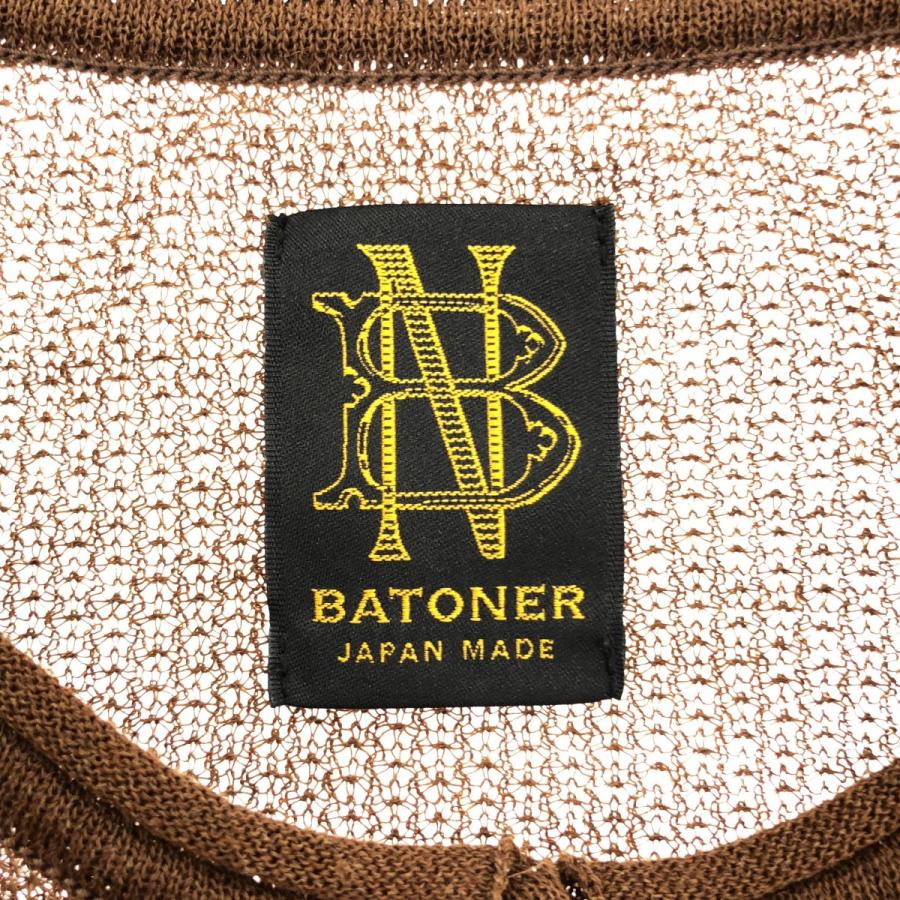 BATONER バトナー シアーカーディガン  ブラウン BATONER（バトナー） シアーカーディガン ブラウン IT2HJ1ID1F8L