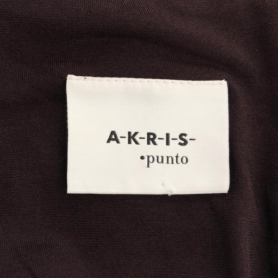 Akris AKRIS アクリス レースショルダーノースリーブワンピース