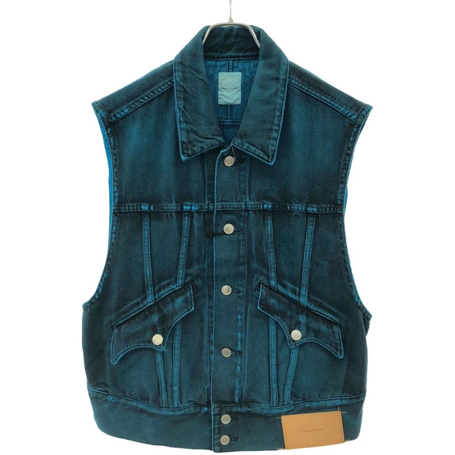SUBLATIONS サブレーションズ LOW SILHOUETTE DENIM VEST ロウ SUBLATIONS サブレーションズ LOW SILHOUETTE DENIM VEST ロウ