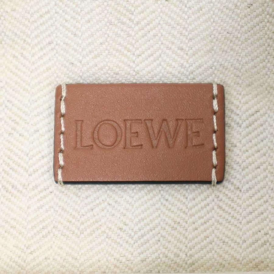 LOEWE ロエベ ハーバリウムドローストリングポーチ アイボリー