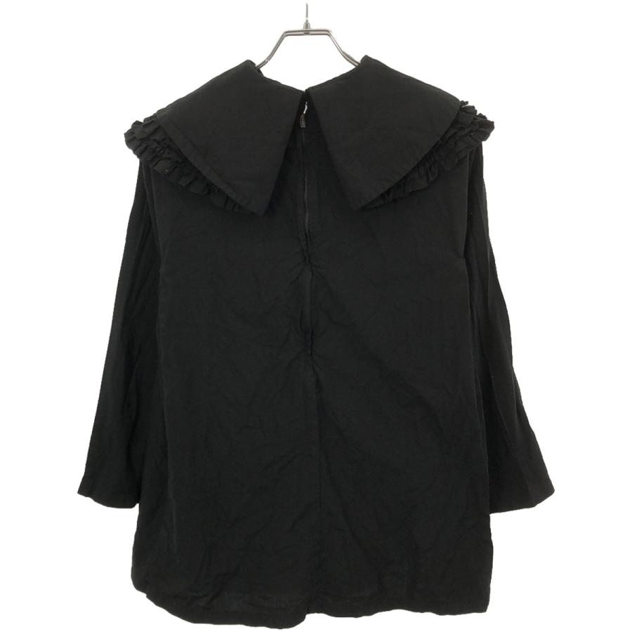 コムコム　COMME des GARÇONS フリル付き黒長袖シャツ 中古・古着通販】BLACK COMME des GARCONS (ブラック