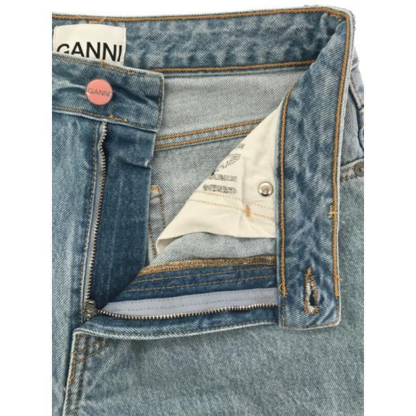 GANNI ガニー MISY CROPPED ヴィンテージ加工クロップドデニムパンツ 