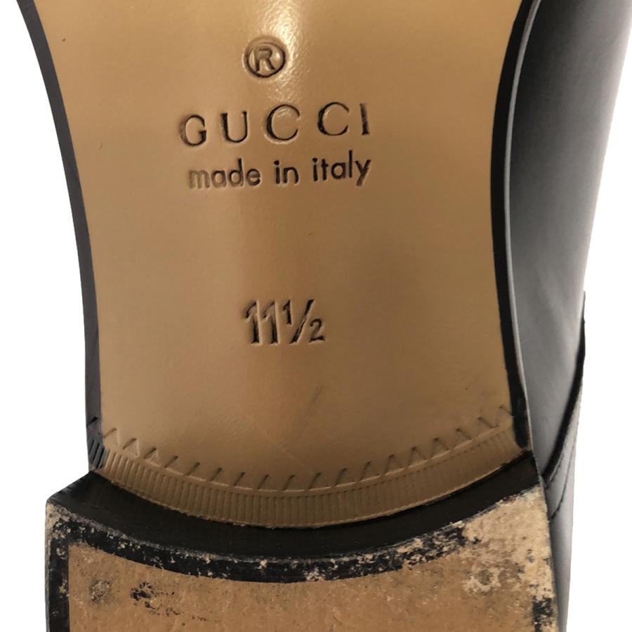 GUCCI グッチ ヒールロゴ ストレートチップレザーシューズ GUCCI グッチ ヒールロゴ ストレートチップレザーシューズ