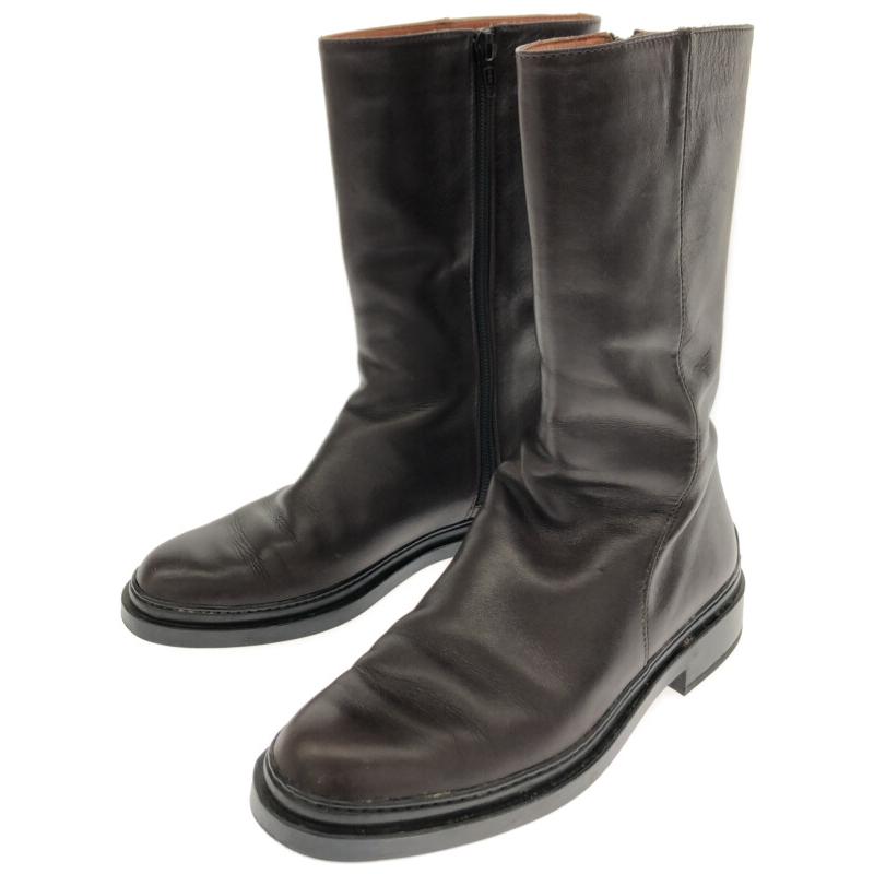 TODs 黒 レザー ハイカットブーツ ジッパー付き TODs 黒 レザー ハイカットブーツ ジッパー付き