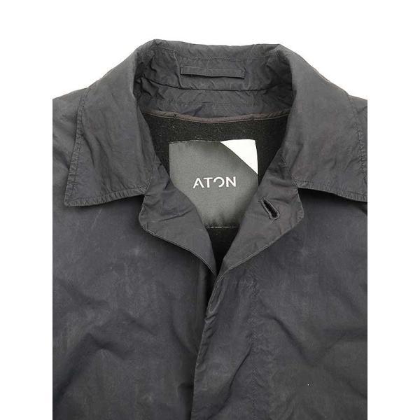 ATON エイトン AIR VENTILE BALMACAAN COAT ライナー付きステンカラー