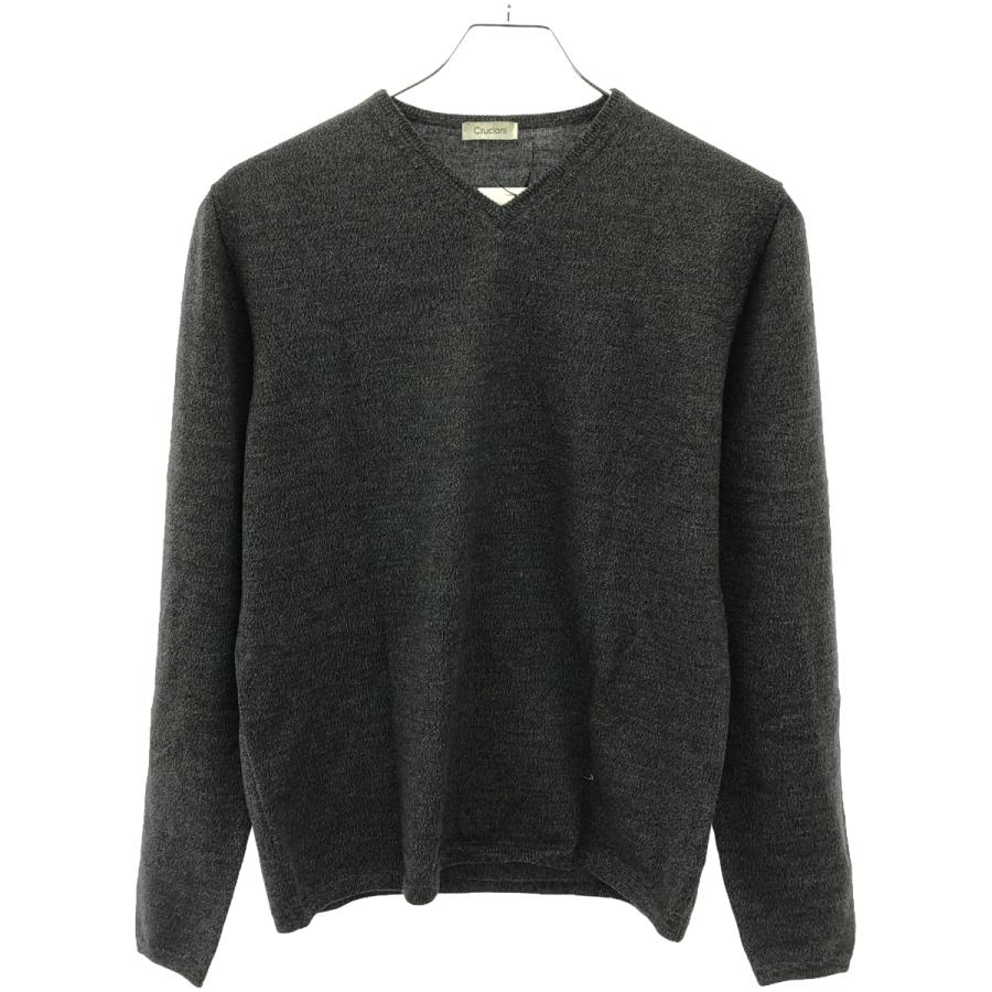 CRUCIANI（クルチアーニ） Vネックウールニットセーター グレー 46