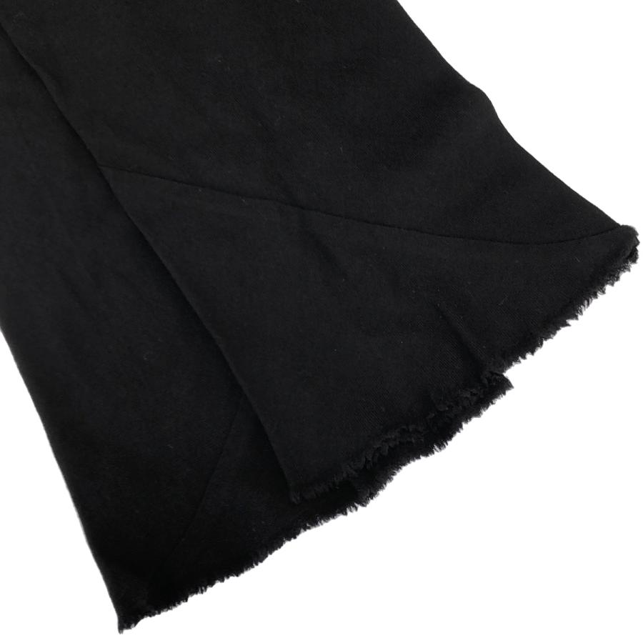 ANN DEMEULEMEESTER ブラックサルエルパンツ サイズ36 Ann DEMEULEMEESTER（アン ドゥムルメステール） シルク混ウールフレア
