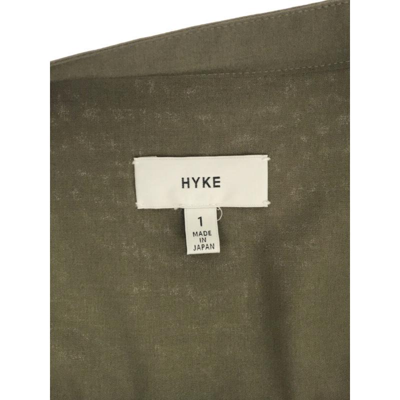 HYKE ハイク 21AW バンドカラーポリエステルシャツワンピース HYKE ハイク 21AW バンドカラーポリエステルシャツワンピース