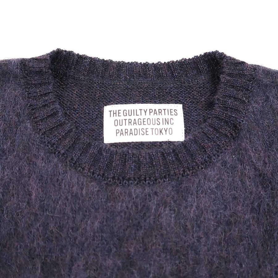 WACKO MARIA ワコマリア 23AW MIX MOHAIR CREW NECK SWEATER WACKO MARIA ワコマリア 23AW MIX MOHAIR CREW NECK SWEATER