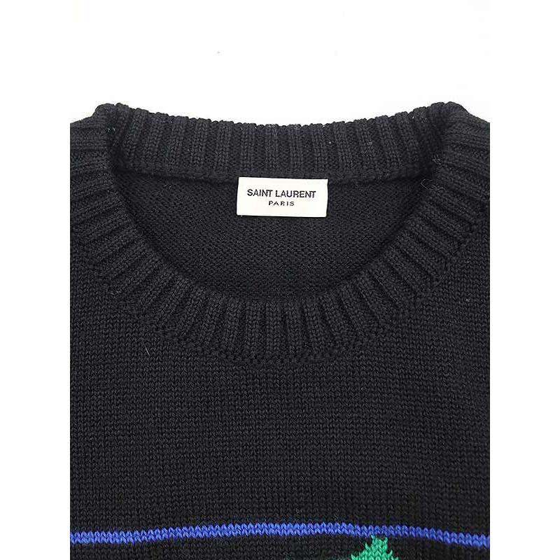 新品/16.2万 Saint Laurent Paris ウールニット M 新品/16.2万 Saint Laurent Paris ウールニット M