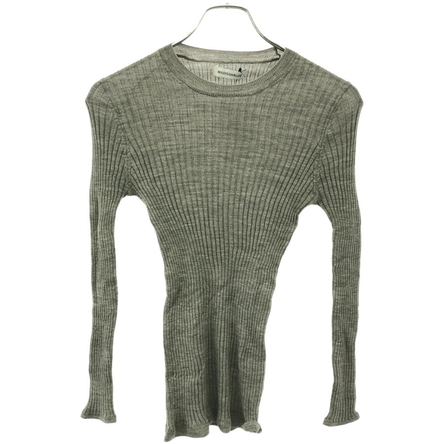 MADISON BLUE マディソンブルー 21AW CREW NECK KNIT WIDE RIB MADISON BLUE マディソンブルー 21AW CREW NECK KNIT WIDE RIB