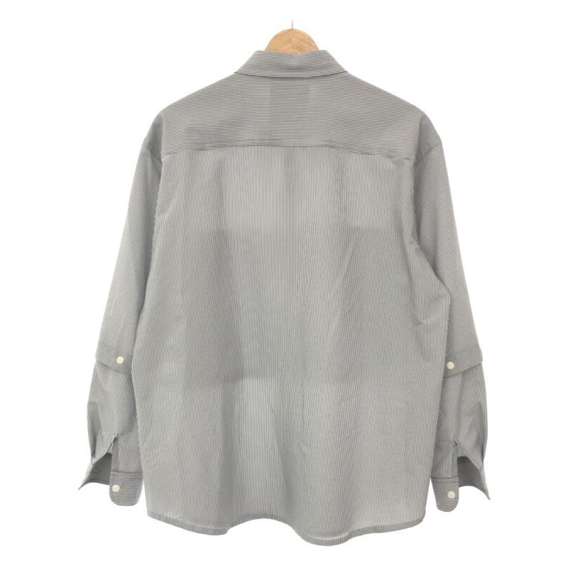 O- レイチョウルイラボ　ストライプ 長袖シャツ 0-CHO-RUI O- オー ( 0-CHO-RUI.LAB レイチョウルイラボ) 19SS