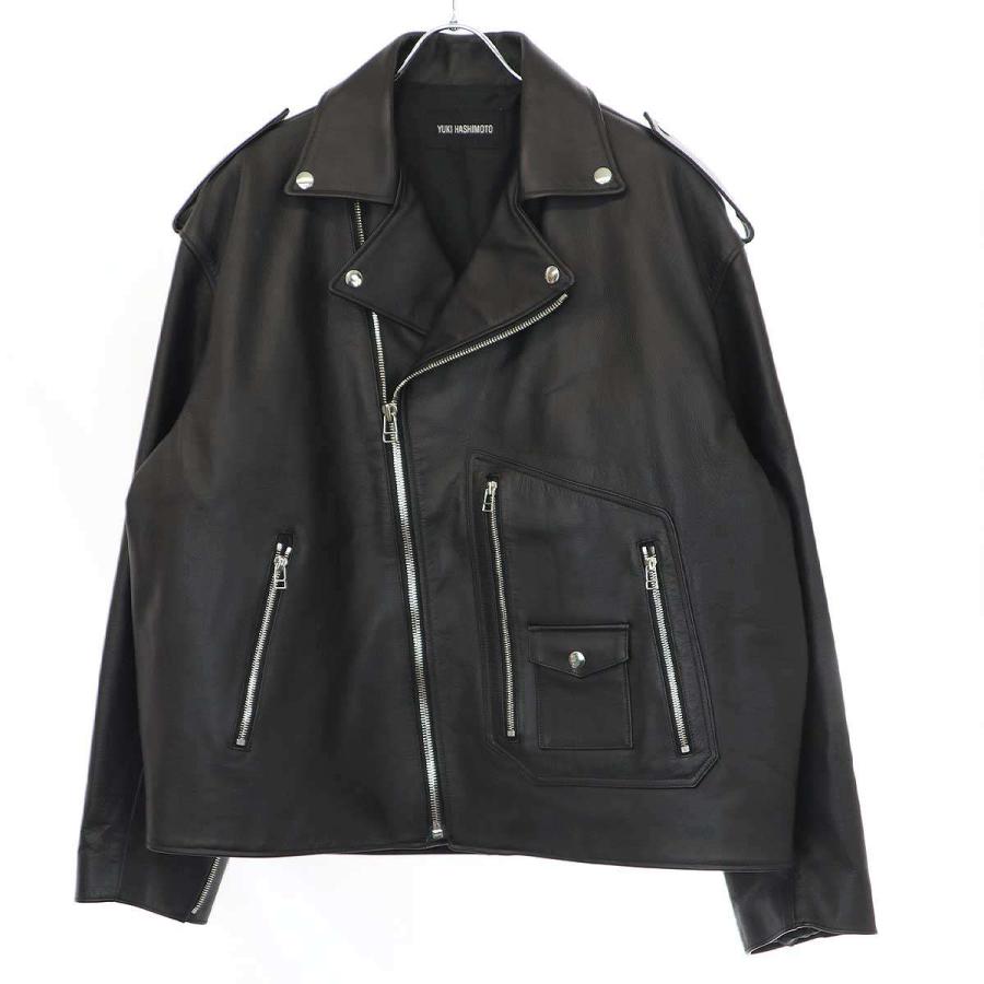 ハッシュ YUKI HASHIMOTO ユウキハシモト 22SS カウレザーダブル ハッシュ YUKI HASHIMOTO ユウキハシモト 22SS カウレザーダブル