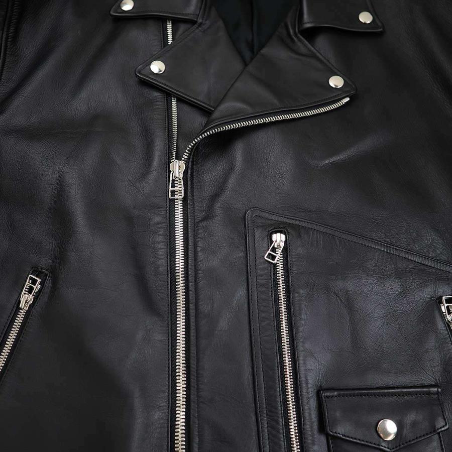ハッシュ YUKI HASHIMOTO ユウキハシモト 22SS カウレザーダブル ハッシュ YUKI HASHIMOTO ユウキハシモト 22SS カウレザーダブル