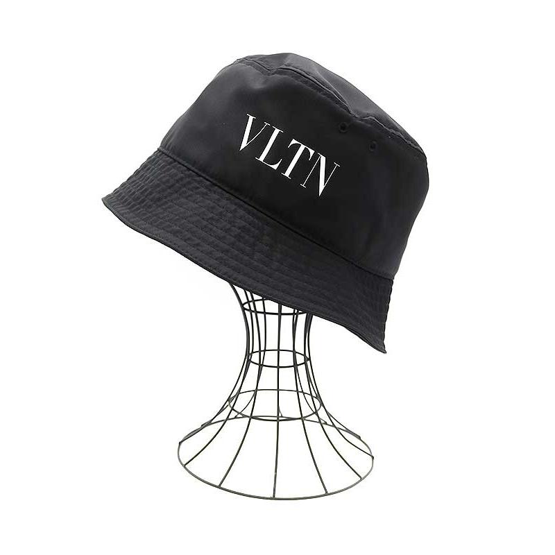 VLTN ブラック バケットハット ヴァレンティノ 帽子 ロゴ バケットハット ブラック メンズ