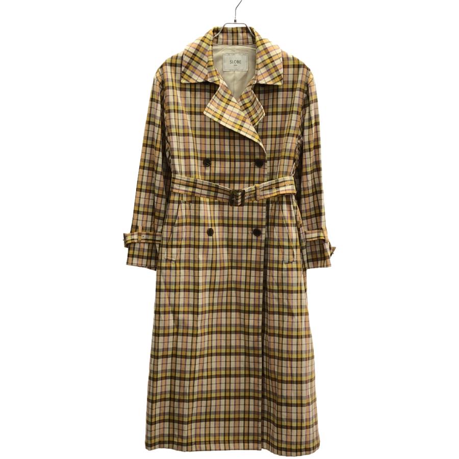 SLOBE IENA（スローブイエナ） チェックトレンチコート ミックス 38