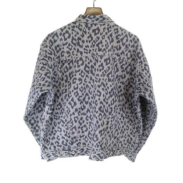 MYne マイン 19SS レオパードデニムジャケット グレー サイズ:M メンズ 