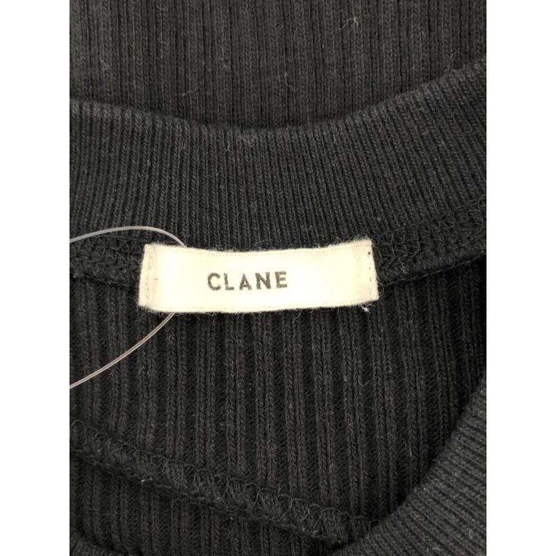 CLANE（クラネ） アシンメトリーショルダーポイントトップス ブラック