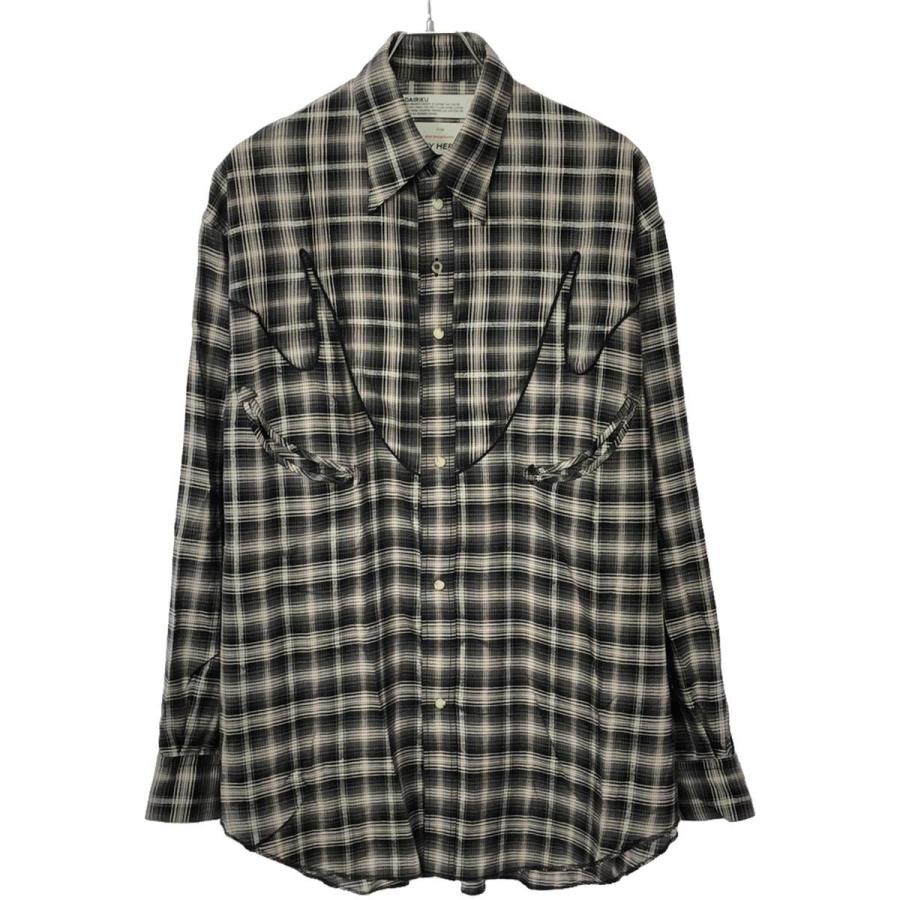 DAIRIKU（ダイリク） 24SS Check Western Over Shirt オーバーサイズ