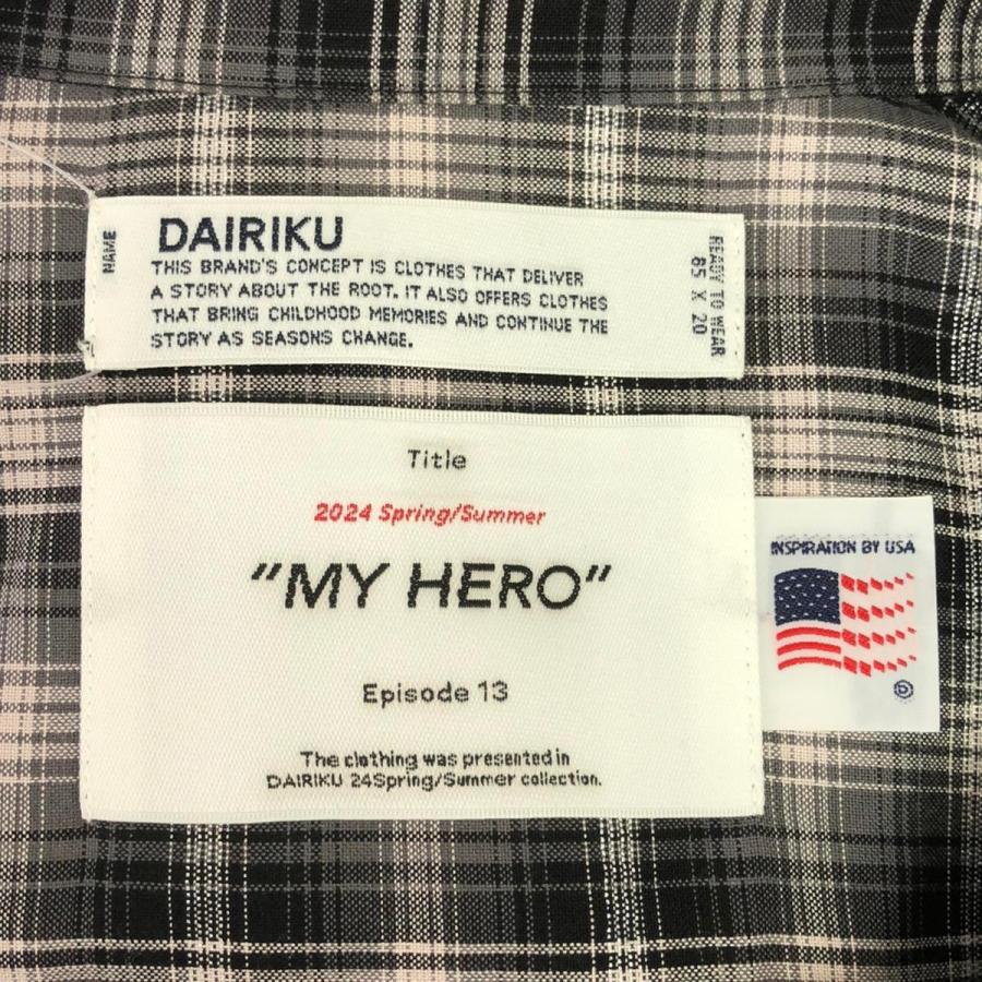 DAIRIKU（ダイリク） 24SS Check Western Over Shirt オーバーサイズ