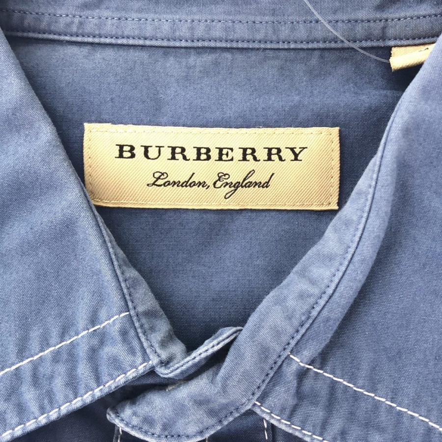 BURBERRY（バーバリー） ロゴエンブレム刺繍ロングスリーブシャツ