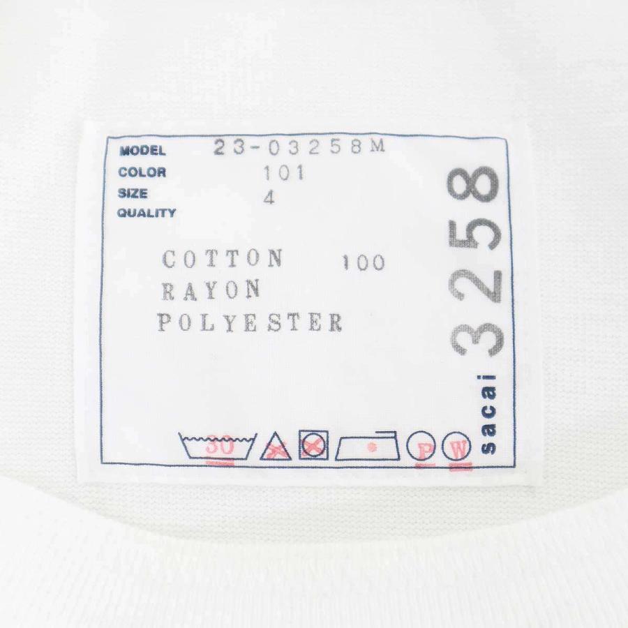 sacai（サカイ） 23AW Cotton Jersey T-Shirt サイドジップTシャツ 23