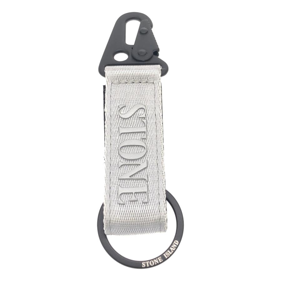 STONE  ストーンアイランド PORTACHIAVI カラビナ ベルクロテープ キーホルダー K1S159500950-S0155 グレー STONE ISLAND（ストーン アイランド） PORTACHIAVI カラビナ ベルクロ