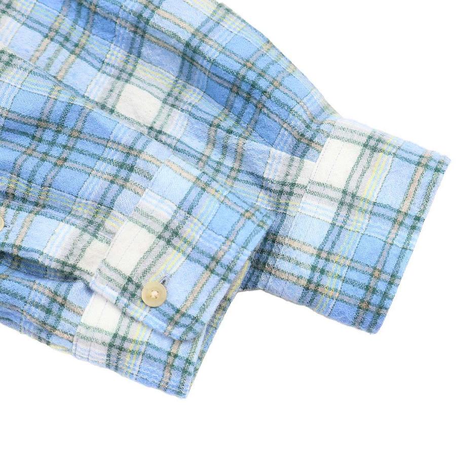 ★美品★オーラリー ノーカラーウールジャケット チェック S ドメブラ ☆美品☆オーラリー ノーカラーウールジャケット チェック S