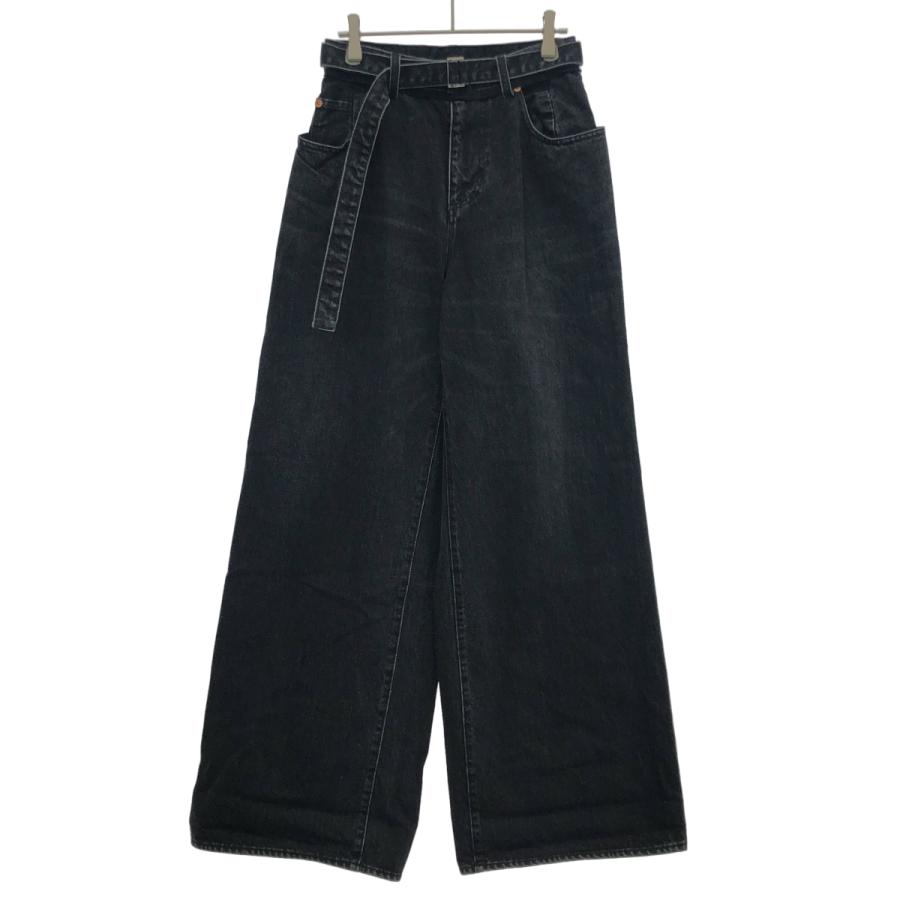 sacai（サカイ） 24AW Wide Denim Pants ベルテッドワイドデニムパンツ
