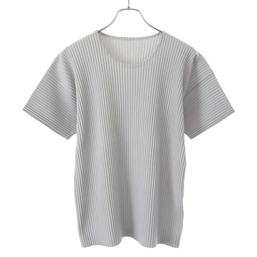 ISSEY MIYAKE プリーツTシャツ グレー