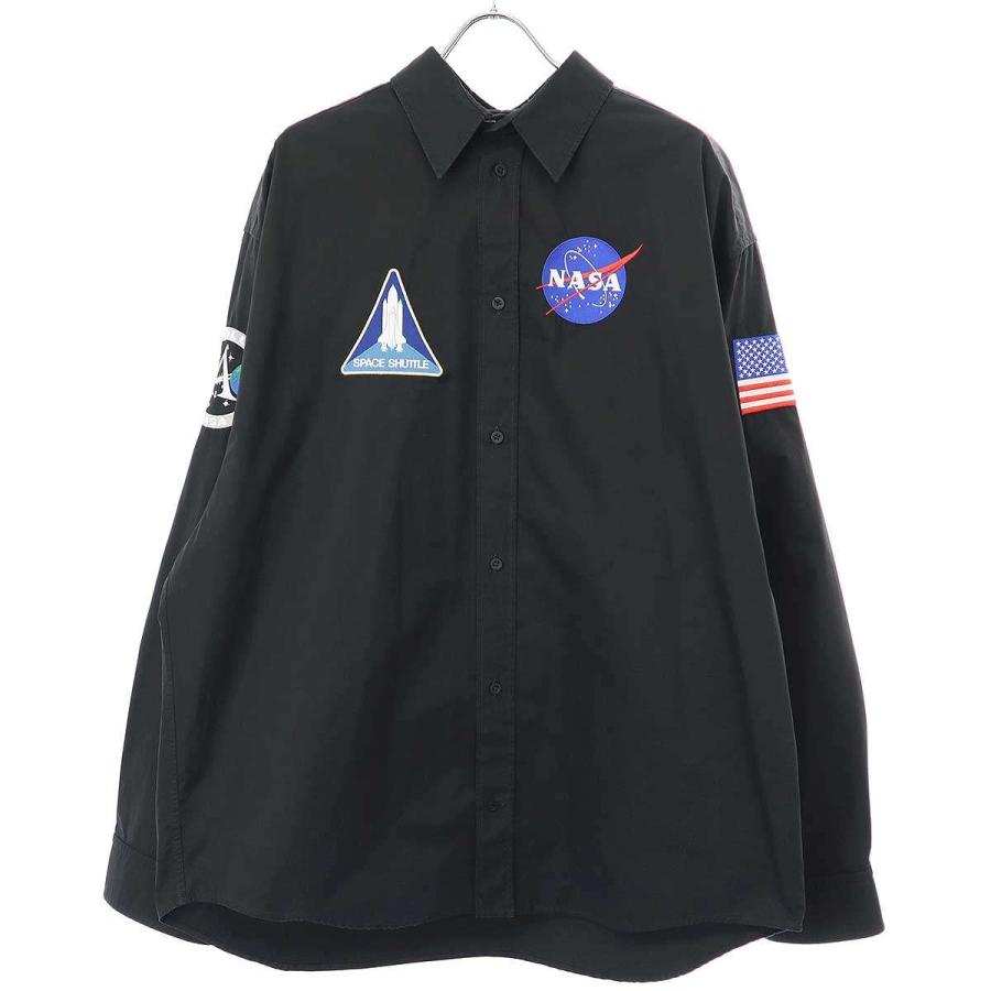 BALENCIAGA バレンシアガ 21AW NASA Over Shirt マルチワッペン BALENCIAGA バレンシアガ 21AW NASA Over Shirt マルチワッペン