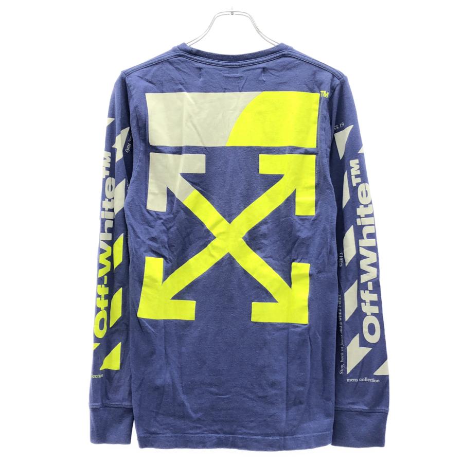 OFF-WHITE オフホワイト 19SS バイカラープリント ロングスリーブT