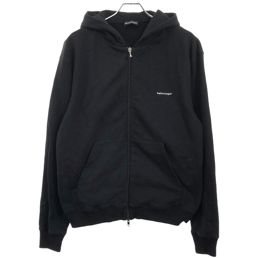 Balenciaga SS18 フーディー 中古・古着通販】BALENCIAGA (バレンシアガ) 18SS ロゴプリントジップ