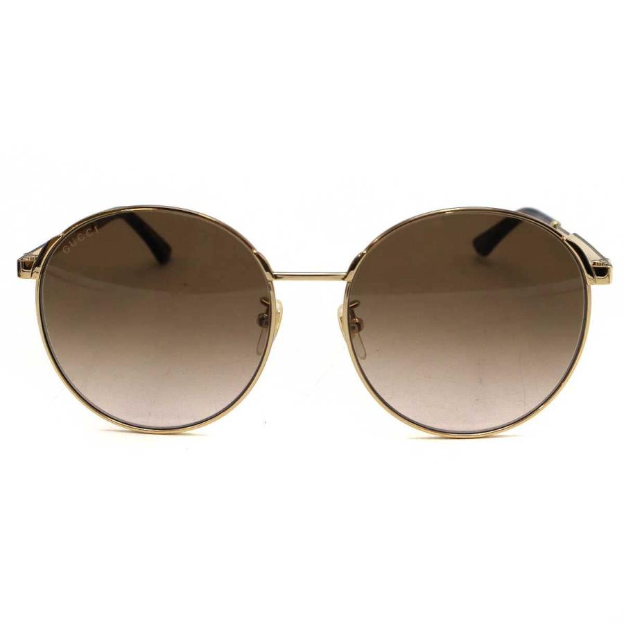 GUCCI グッチ サングラス アイウェア GG0206SK ゴールド 58□17-150 GUCCI（グッチ） サングラス アイウェア GG0206SK ゴールド 58□17-150