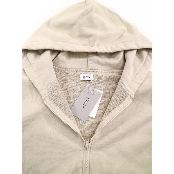 CIOTA 21ss スビンコットン 吊り裏毛　フルジップ　パーカー CIOTA シオタ 21SS スビンコットン 吊り裏毛 ZIP パーカー