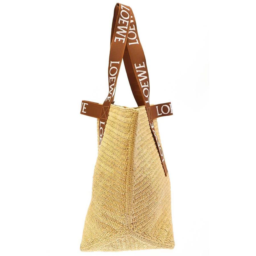 LOEWE ロエベ フォールド ショッパー ラフィアトートバッグ ベージュ 