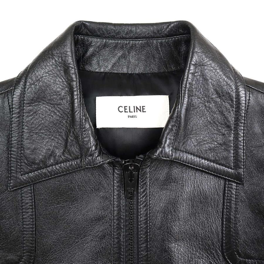CELINE セリーヌ ラムスキン ポールブルゾン レザージャケット CELINE セリーヌ ラムスキン ポールブルゾン レザージャケット