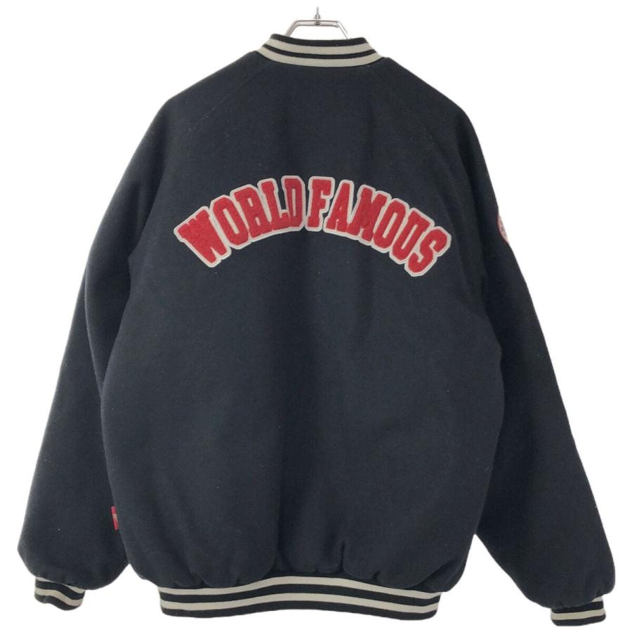 ジャケット・アウター mobb TEAM BOMBER JACKAT L MOBB モブ STADIUM 45 MELTON JACKET メルトンスタジアムジャケット