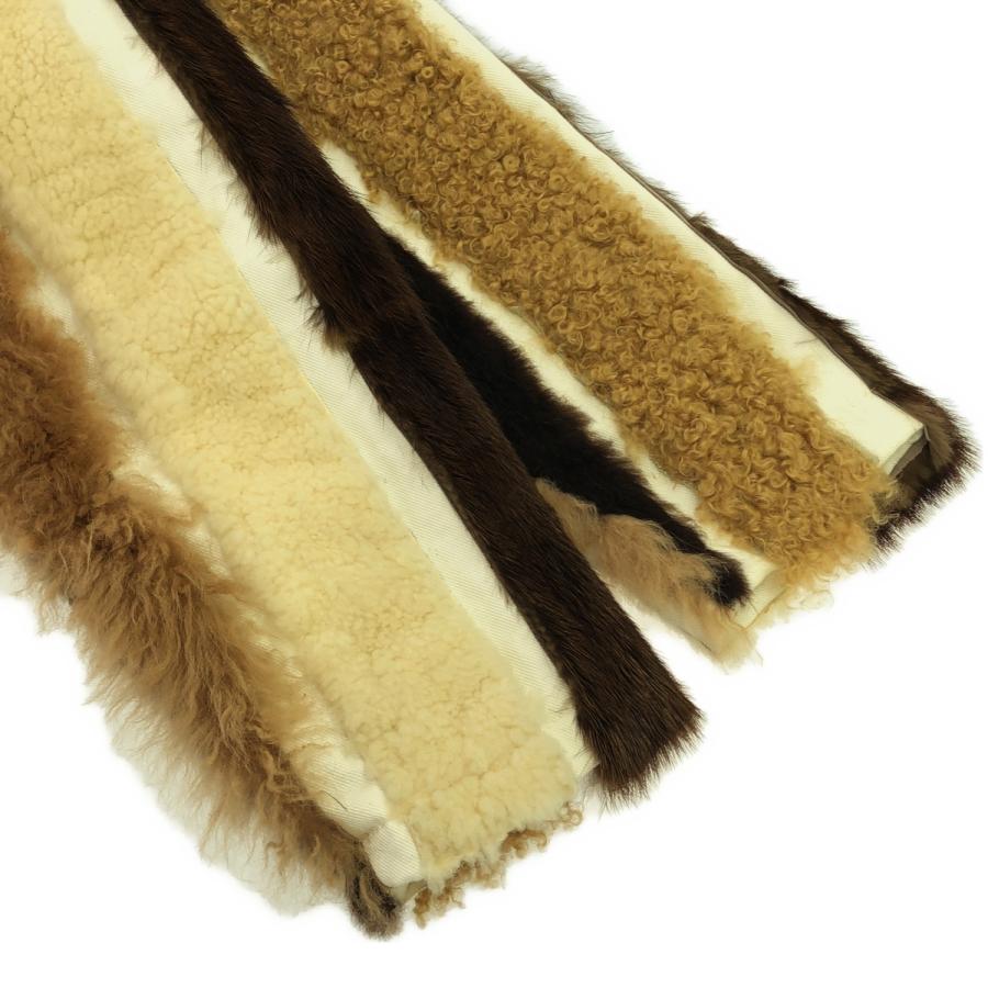 SEEALL シーオール 21AW FUR CARDIGAN パッチワークファーカーディガン SAW11 JK512 ブラウン系 38 SEEALL シーオール 21AW FUR CARDIGAN パッチワークファーカーディガン