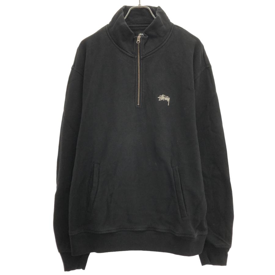 STUSSY（ステューシー） Stock Logo MOCK ハーフジップスウェット