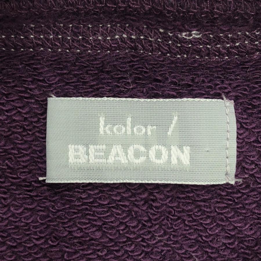 kolor BEACON カラー ビーコン 21AW 切替プルオーバースウェットパーカー 21WBM-T06234 グレー パープル 2 kolor / BEACON カラー ビーコン 21AW 切替プルオーバースウェット
